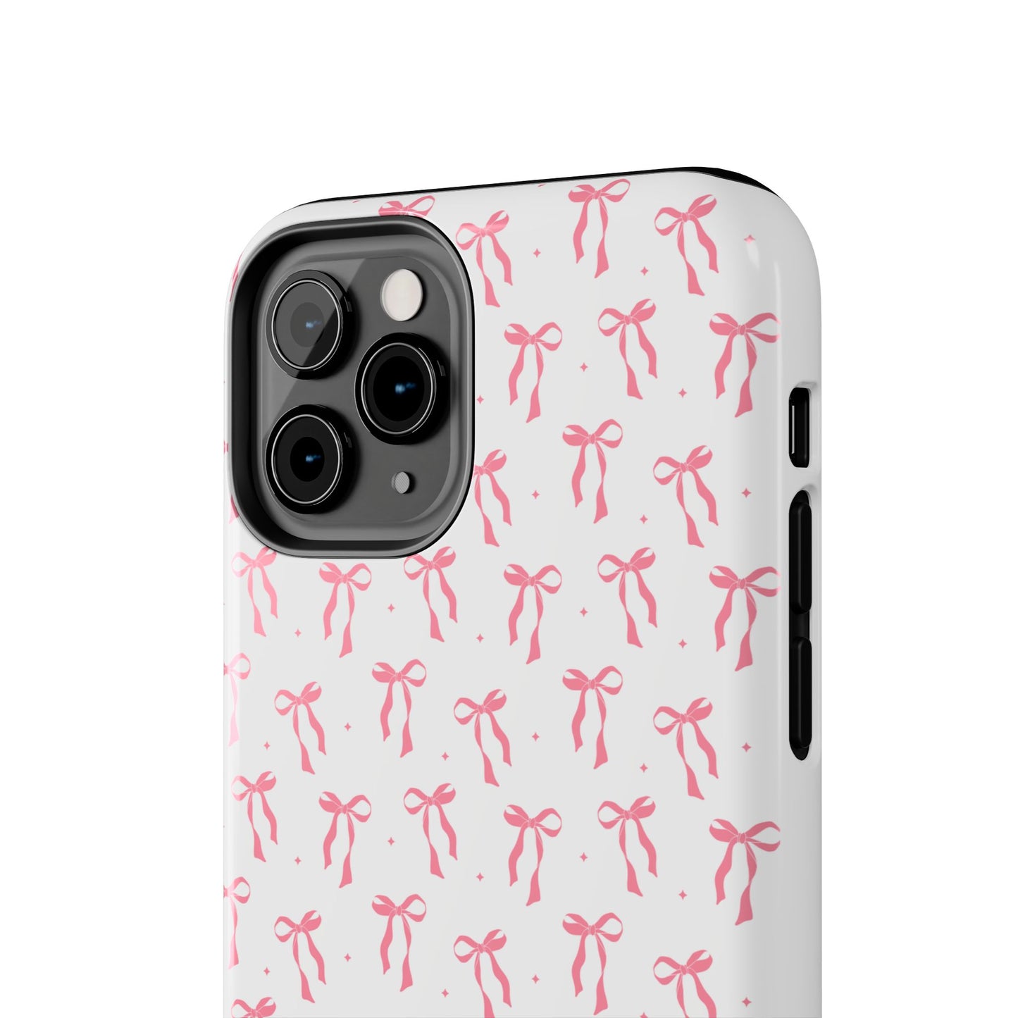 Ribbon Ballet Tough Phone Case - Stylish pink bows aesthetic