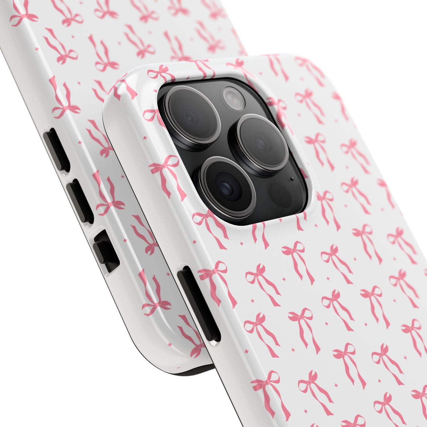 Ribbon Ballet Tough Phone Case - Stylish pink bows aesthetic