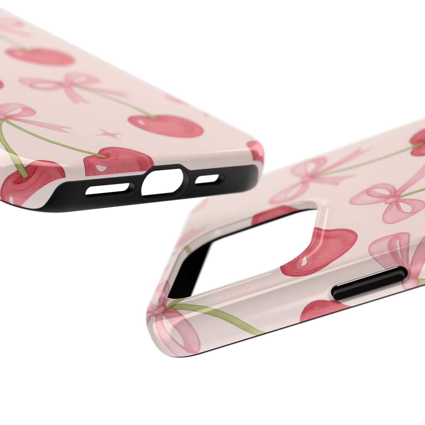 Pretty Cherry Ribbon Phone Case - Tough & Stylish Protector