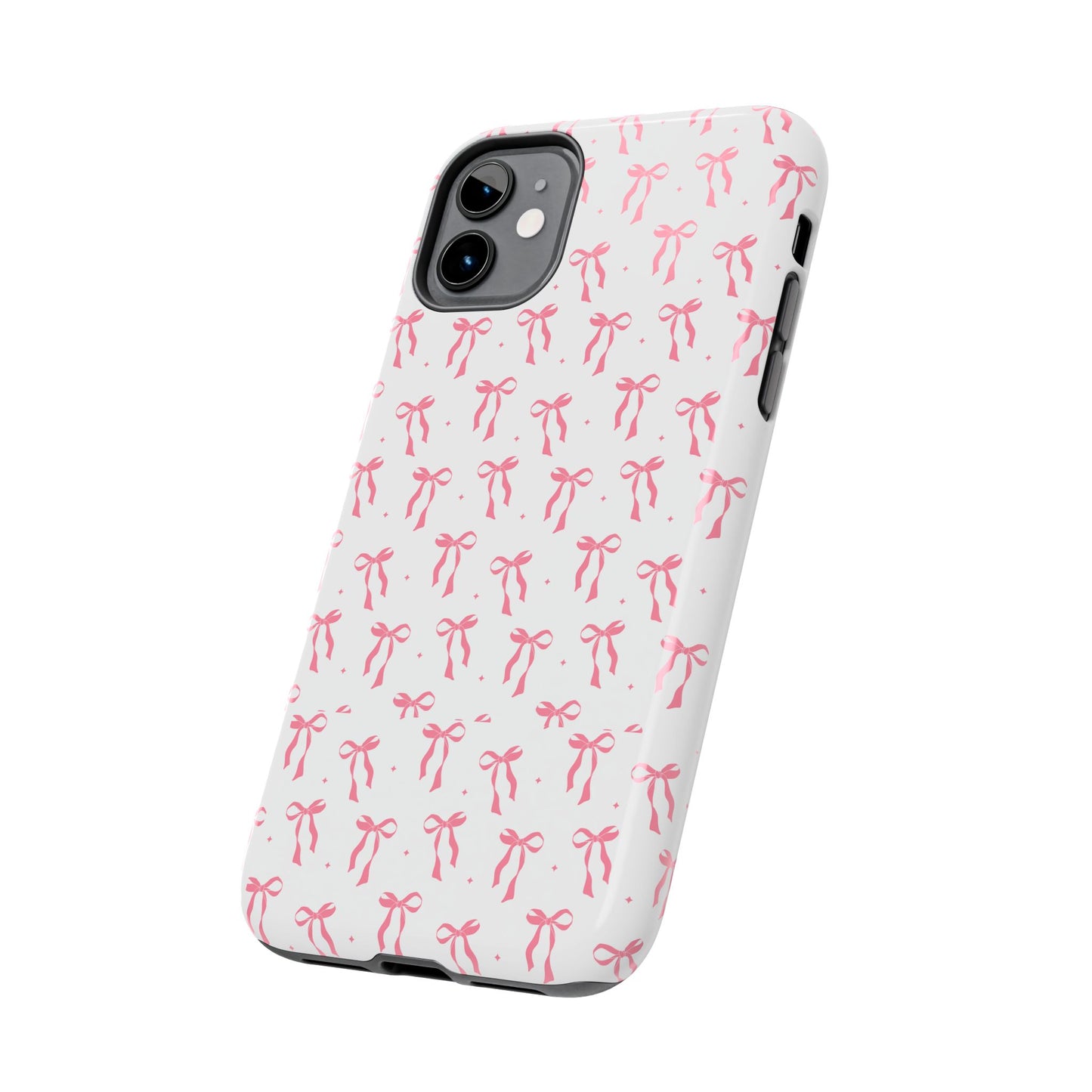 Ribbon Ballet Tough Phone Case - Stylish pink bows aesthetic
