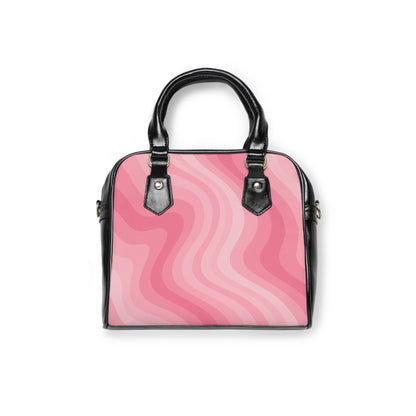Pretty Chic Pink Wavy Shoulder Handbag, Trendy Tote, Everyday Purse, Stylish Bag, Gift for Her, Fashion Accessory, Summer Essentials