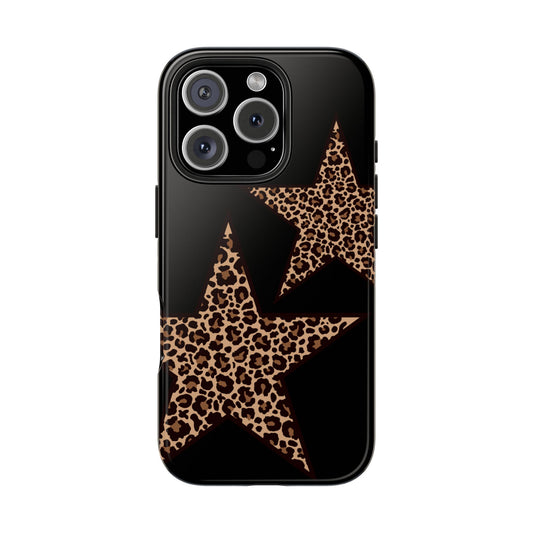 Y2k Leopard Print Tough Phone Cases, Durable Cases for Trendsetters, Chic Gift for Her, Stylish Tech Accessories