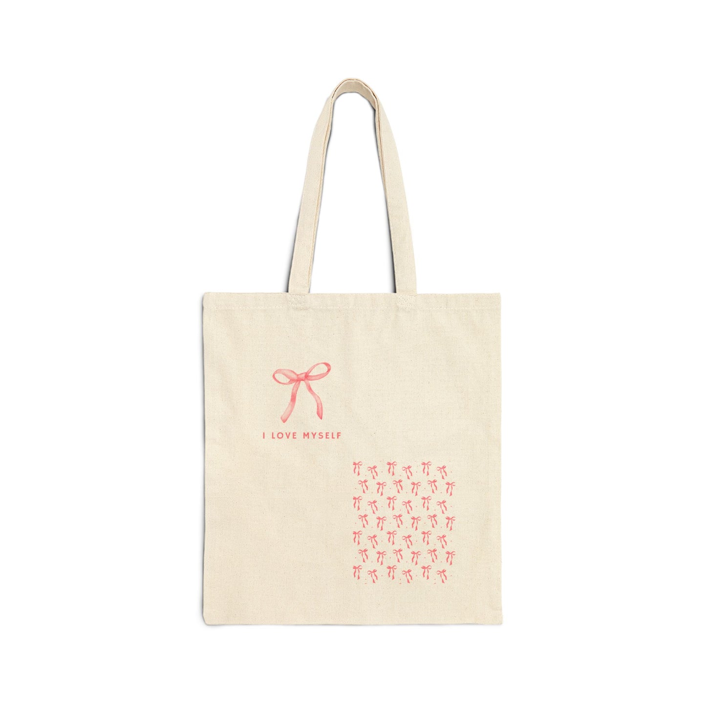 Bag - I Love Myself Cotton Canvas Tote Bag - Eco-Friendly Shopping & Self-Care Gift