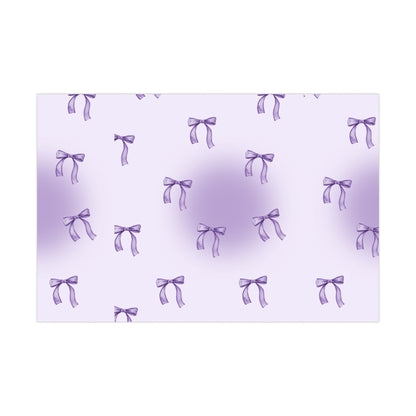 Purple Bow Gift Wrap Papers - Perfect for Celebrations and Special Occasions