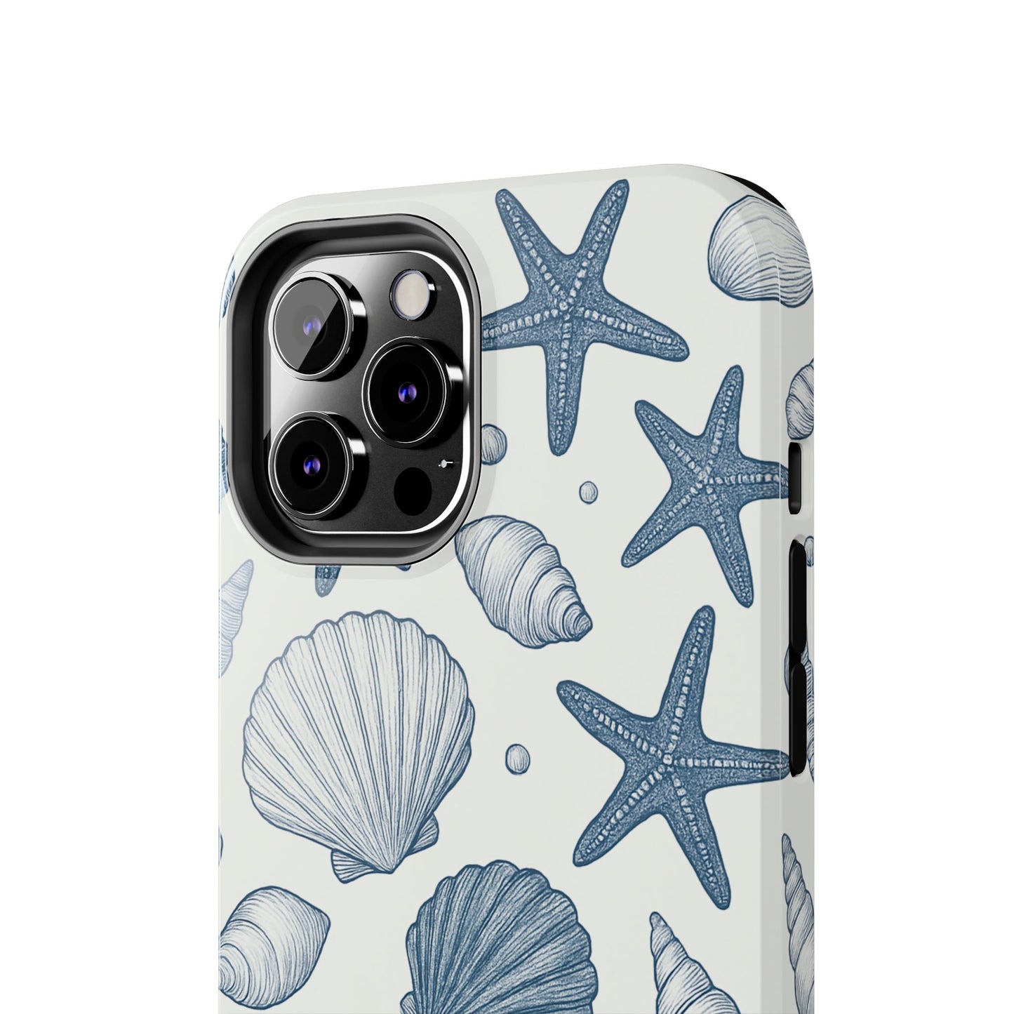 Z Coastal Shells Tough Phone Case - Nautical Design for Ocean Lovers