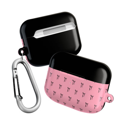 Ribbon Chic Bow Pattern AirPod Case, Cute Gift, Stylish Earbud Cover, Perfect for Birthdays, Holidays, and Everyday Use