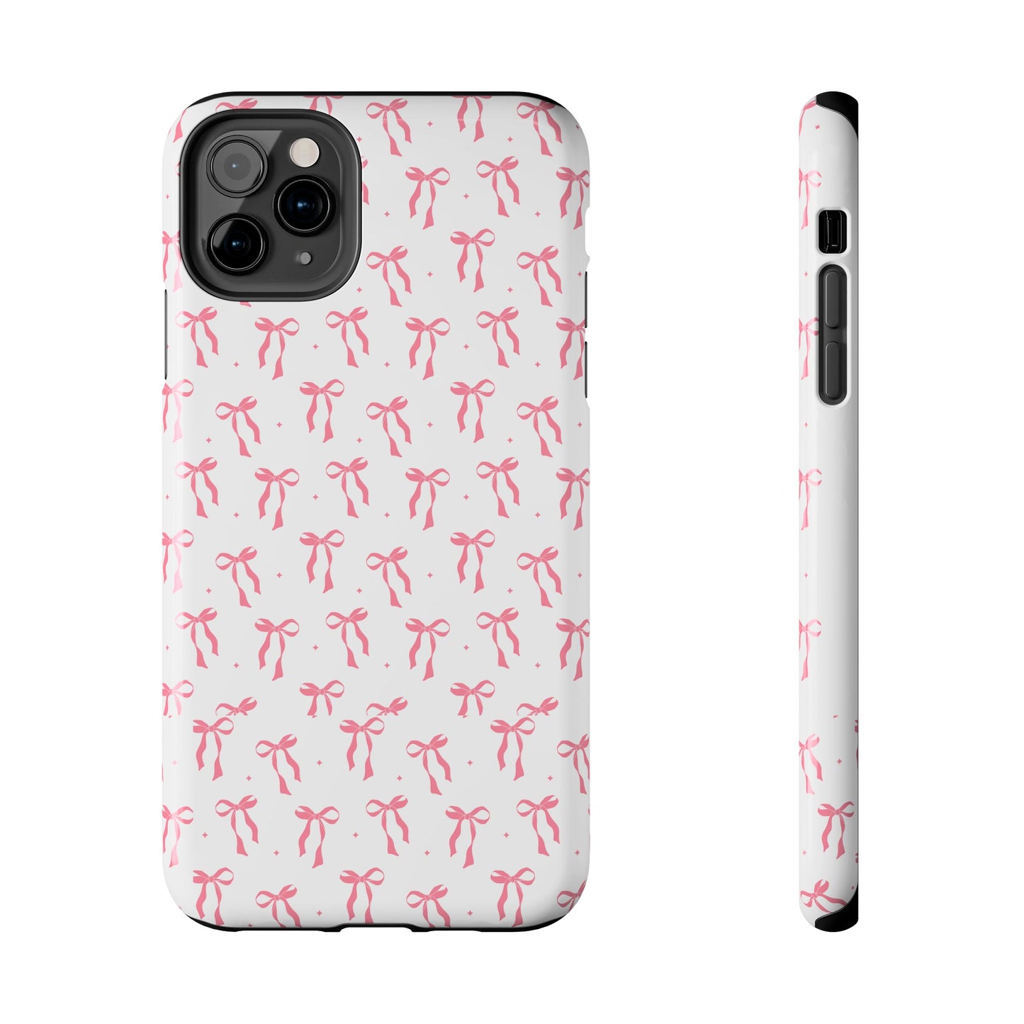 Ribbon Ballet Tough Phone Case - Stylish pink bows aesthetic