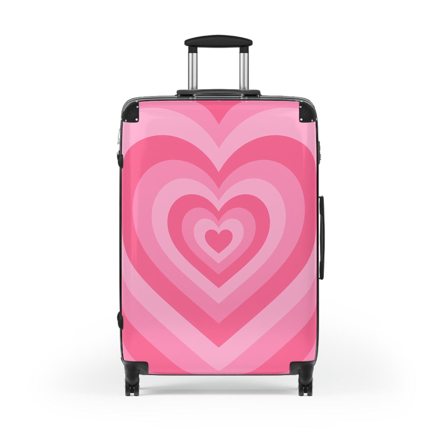 Heart Pattern Carry-On Luggage - Cute Travel Suitcase, Valentines Day Gift, Love Themed Baggage, Stylish Travel Accessory, Heart Design Bag
