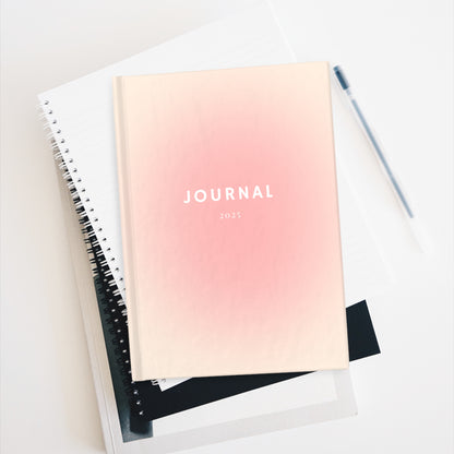 Beautiful Pink Print Journal - Ruled Line Notebook for Daily Inspiration