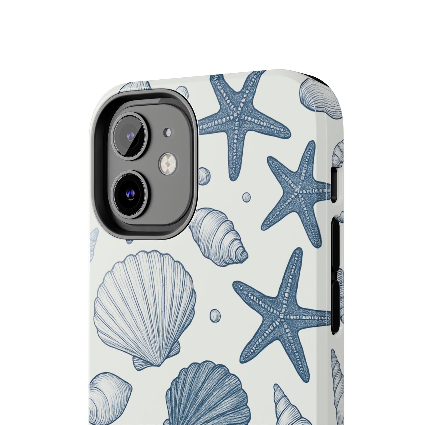 Z Coastal Shells Tough Phone Case - Nautical Design for Ocean Lovers