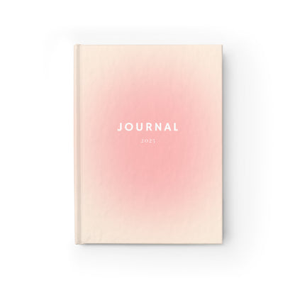Beautiful Pink Print Journal - Ruled Line Notebook for Daily Inspiration