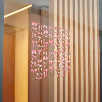 Pretty Chic Pink Bow Die-Cut Stickers - Perfect for Gifts and Decor