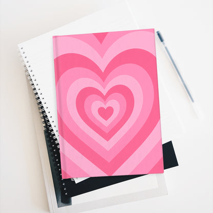 Heart Patterned Journal, Perfect for Gift Giving, Writing, or Daily Reflections, Cute Stationery, Valentines Day Ideas, Girls Gift