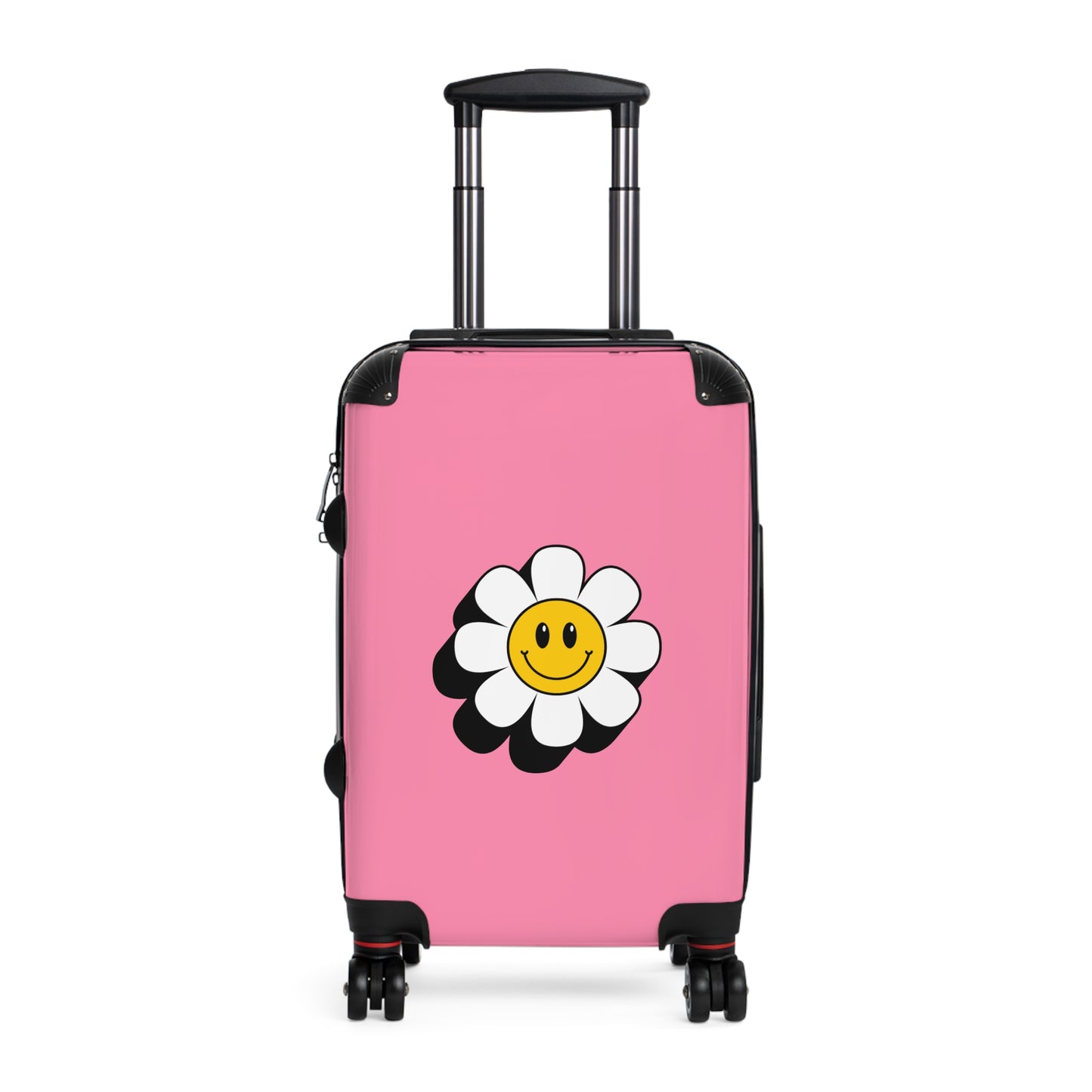 Happy Daisy Rolling Suitcase - Smiley Travel Luggage for Fun Adventures