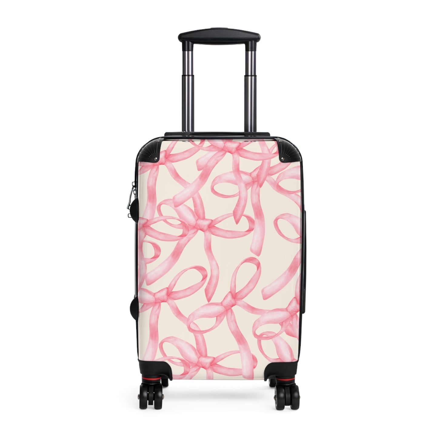 Stylish Travel Suitcase with Pink Bow Design | Luggage for Adventurers, Lightweight Carry-On, Gift for Travelers, Holiday Travel