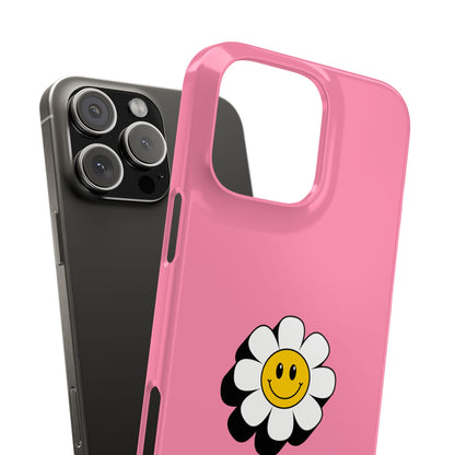 Cheerful Daisy Phone Case, Slim Phone Cover, Cute Floral Case, Unique Gift, Trendy Accessory for Spring, Pastel Aesthetic