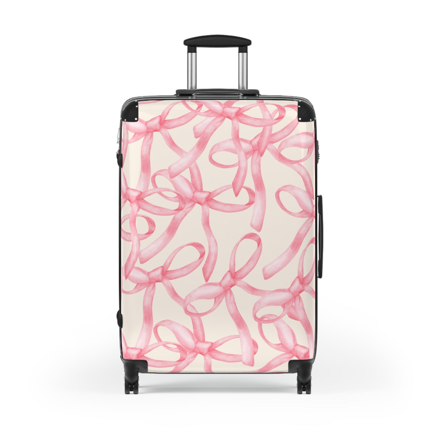 Stylish Travel Suitcase with Pink Bow Design | Luggage for Adventurers, Lightweight Carry-On, Gift for Travelers, Holiday Travel