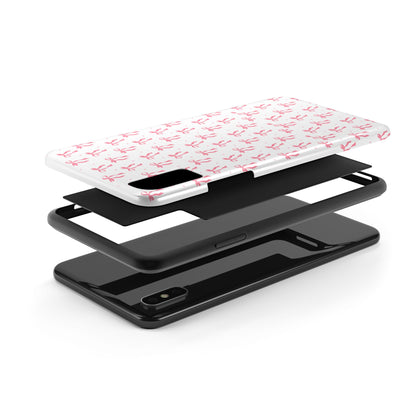 Ribbon Ballet Tough Phone Case - Stylish pink bows aesthetic