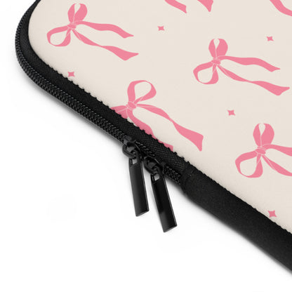 Chic Ribbon Laptop Sleeve - Stylish Protection for Your Tech
