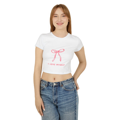 I Love Myself Women's Baby Tee - Self-Love Fashion for Everyday Wear