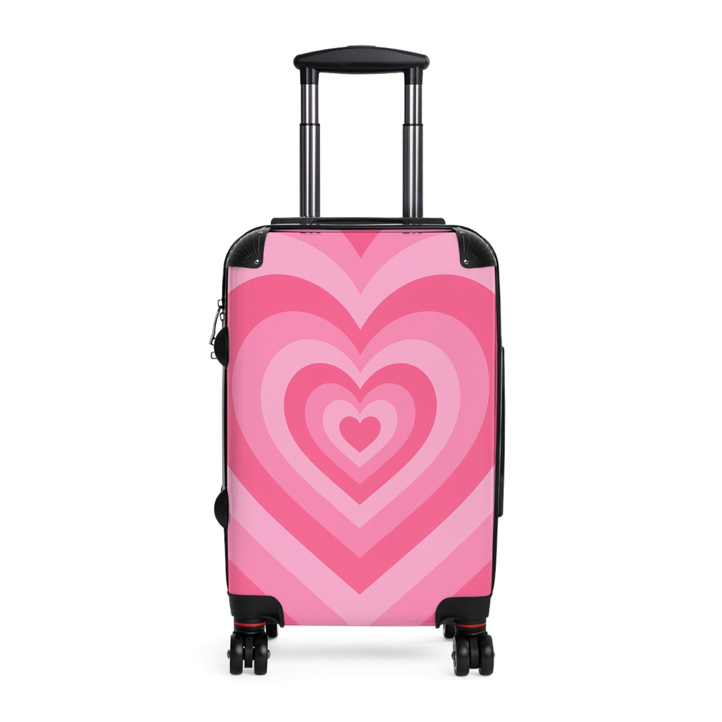 Heart Pattern Carry-On Luggage - Cute Travel Suitcase, Valentines Day Gift, Love Themed Baggage, Stylish Travel Accessory, Heart Design Bag