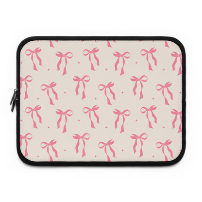 Chic Ribbon Laptop Sleeve - Stylish Protection for Your Tech