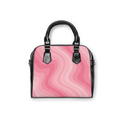 Pretty Chic Pink Wavy Shoulder Handbag, Trendy Tote, Everyday Purse, Stylish Bag, Gift for Her, Fashion Accessory, Summer Essentials