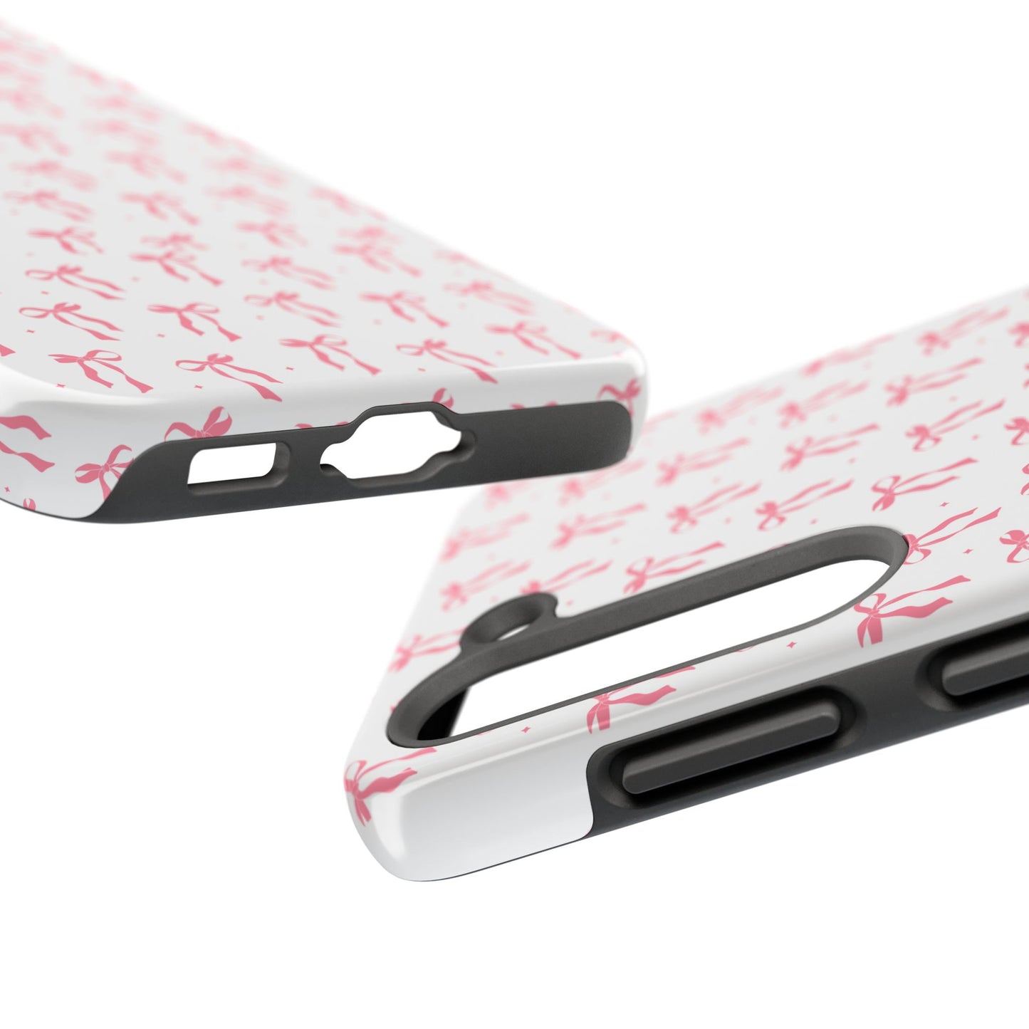 Ribbon Ballet Tough Phone Case - Stylish pink bows aesthetic