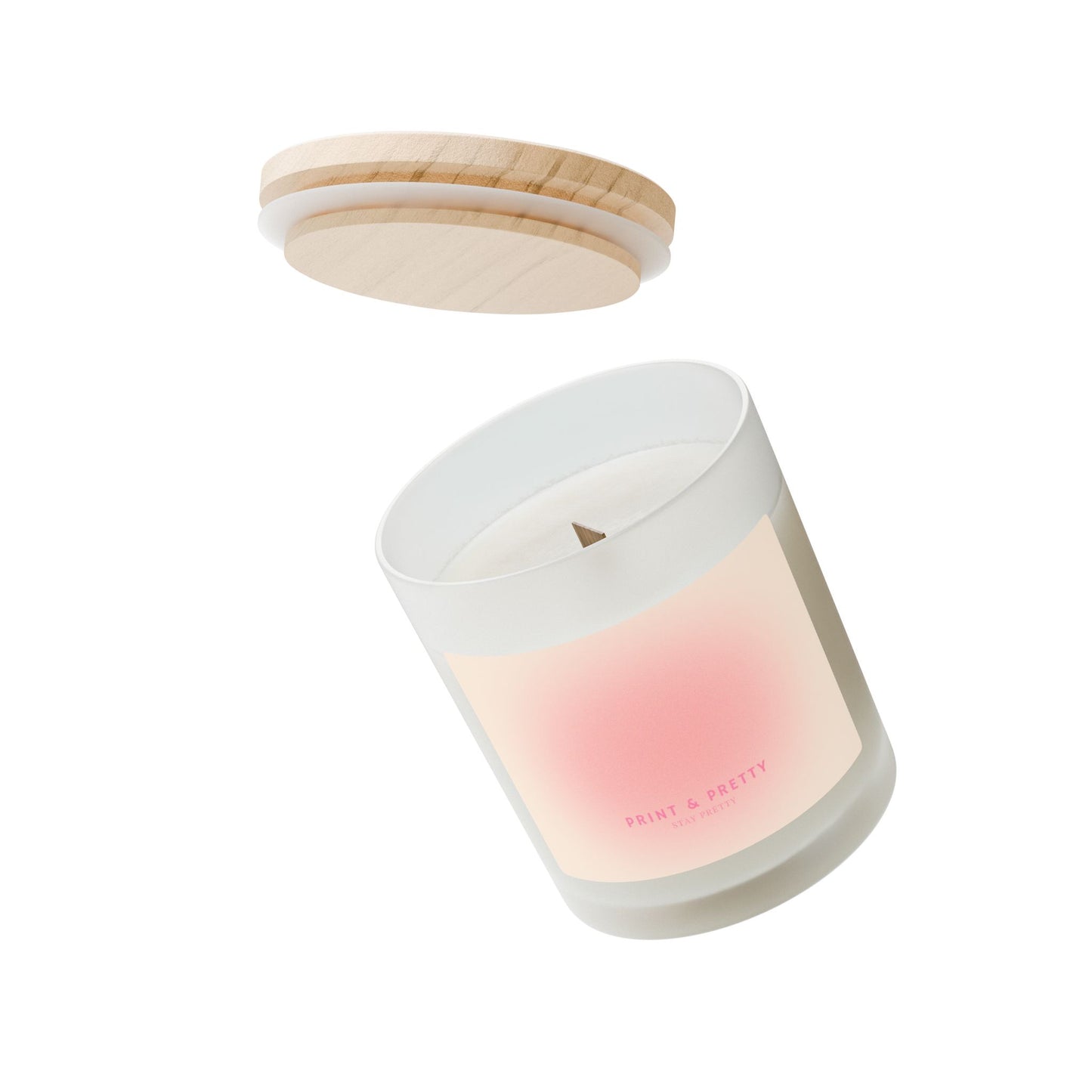 Serene Frosted Candle, Aromatherapy Candle, Home Decor, Eco-Friendly Gift, Self-Care Essentials, Relaxation Gift