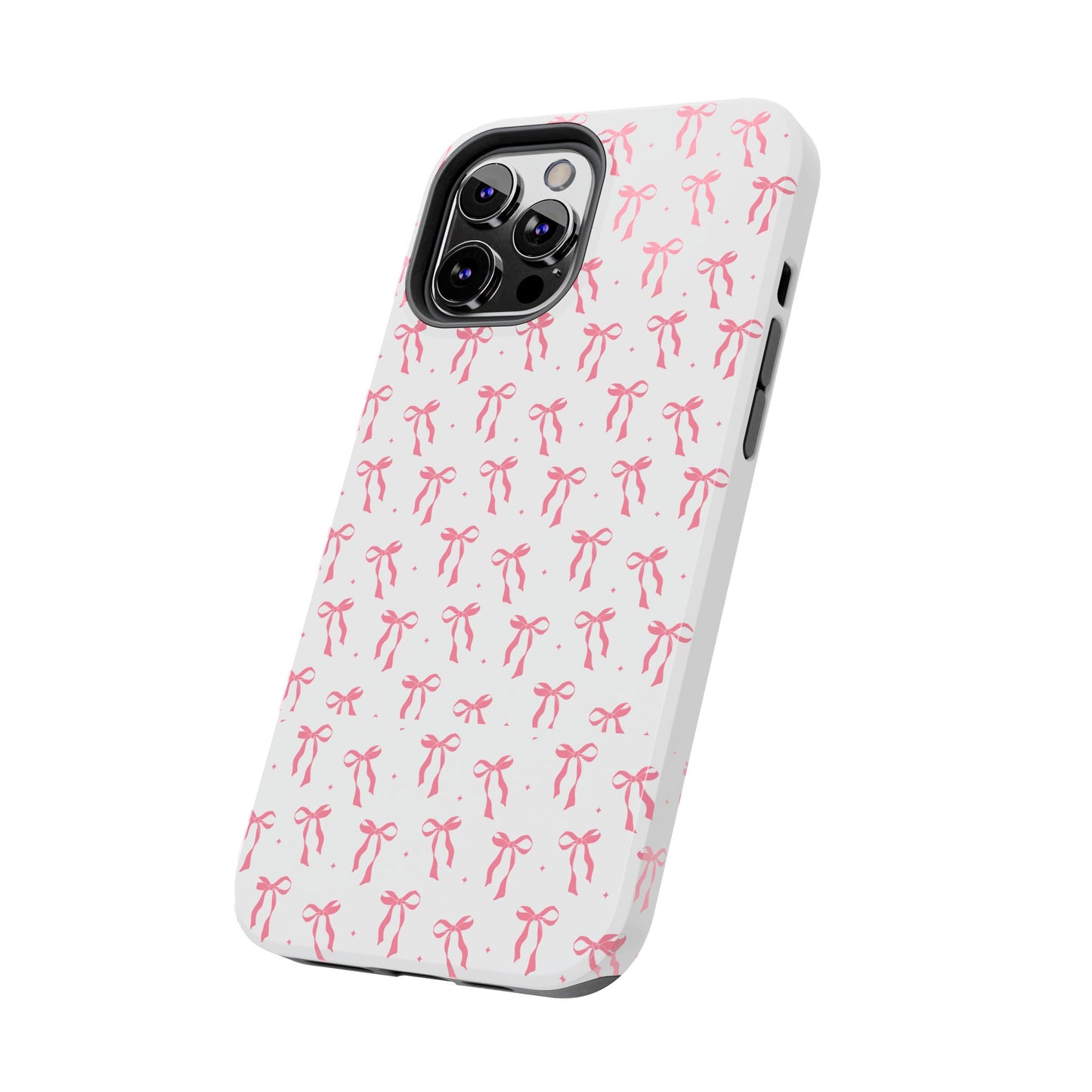 Ribbon Ballet Tough Phone Case - Stylish pink bows aesthetic