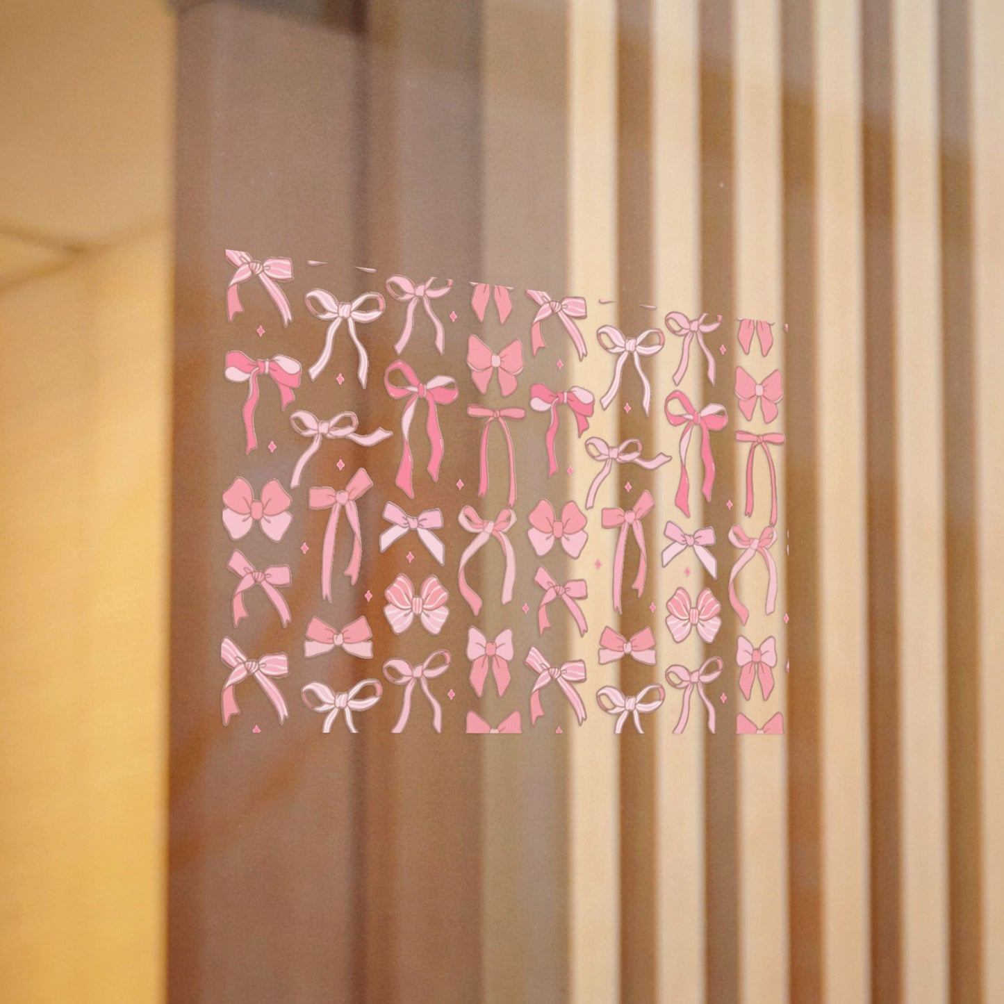 Pretty Chic Pink Bow Die-Cut Stickers - Perfect for Gifts and Decor